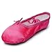 Kid Girl's Satin Practise Ballet Slipper Yoga Shoe