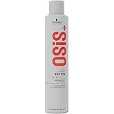 Schwarzkopf Professional OSiS+ Freeze Strong Hold Hairspray | Easy To Brush Without Flaking | Stronge Long Lasting Hold | Hea