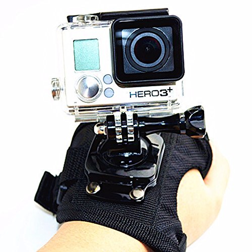 360 Degree Rotating Swivel Hand Mount for GoPro Action Camera, Wrist Mount - Perfect for Paragliding, Wakeboarding, Kite Surfing, Sky Dive and More