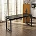 Tribesigns Modern Computer Desk, 63 inch Large Office Desk Computer Table Study Writing Desk for Home Office, Black Metal Frame