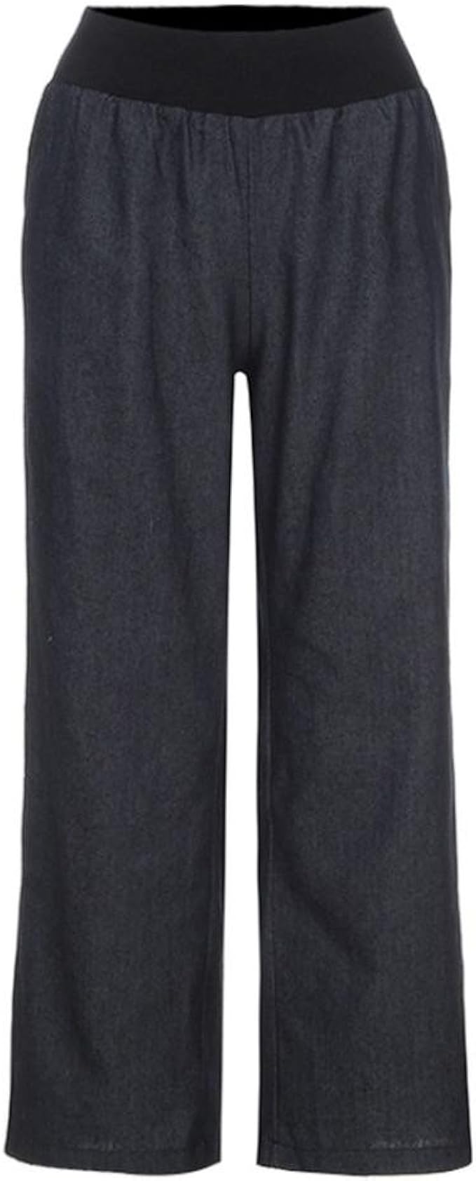 plus size denim gaucho pants