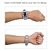 Wonlex Samsung Gear Fit2 Band, Silicone Replacement Watch Bands Strap for Galaxy Gear Fit2 SM-R360 & Fit 2 Pro for Women Men (Dark Waves)