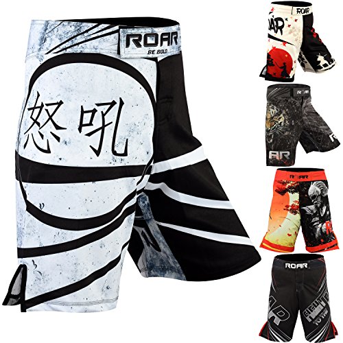 Roar Boxing Mixed Martial Arts MMA Cage Fighting Shorts BJJ Grappling No GI Wear (Ninja, Large) - Thumbnail 6