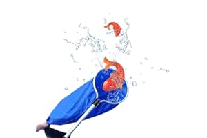 WOKYO Koi Fish Tank Net, Semi-Permeable Fishing Soft Lightweight Mesh Basket Aquarium Netting Koi Sock Net for Large Fish Eggs Safety, Isolating, Transfer