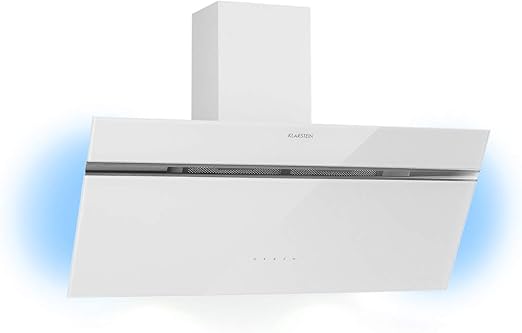 Klarstein Alina extractor de humos inclinado – 90 cm, 600 m³/h, 3 ...