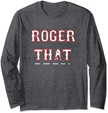 Unisex ROGER THAT - Long Sleeve T shirt XL: Dark Heather
