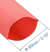 Unifizz Heat Shrink Tubing 80mm Dia 128mm Flat Width 2:1 Red 1m view 2