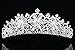 Handmade Snowflake Rhinestone Crystal Bridal Tiara Crown T914