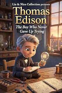 Livro Thomas Edison: The Boy Who Never Gave Up Trying (Lia e Nico collection)