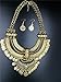 Thkmeet Bib Bohemian Ethnic Gypsy Coin Festival Statement Necklace and Earrings Set for Women Boho Jewelry