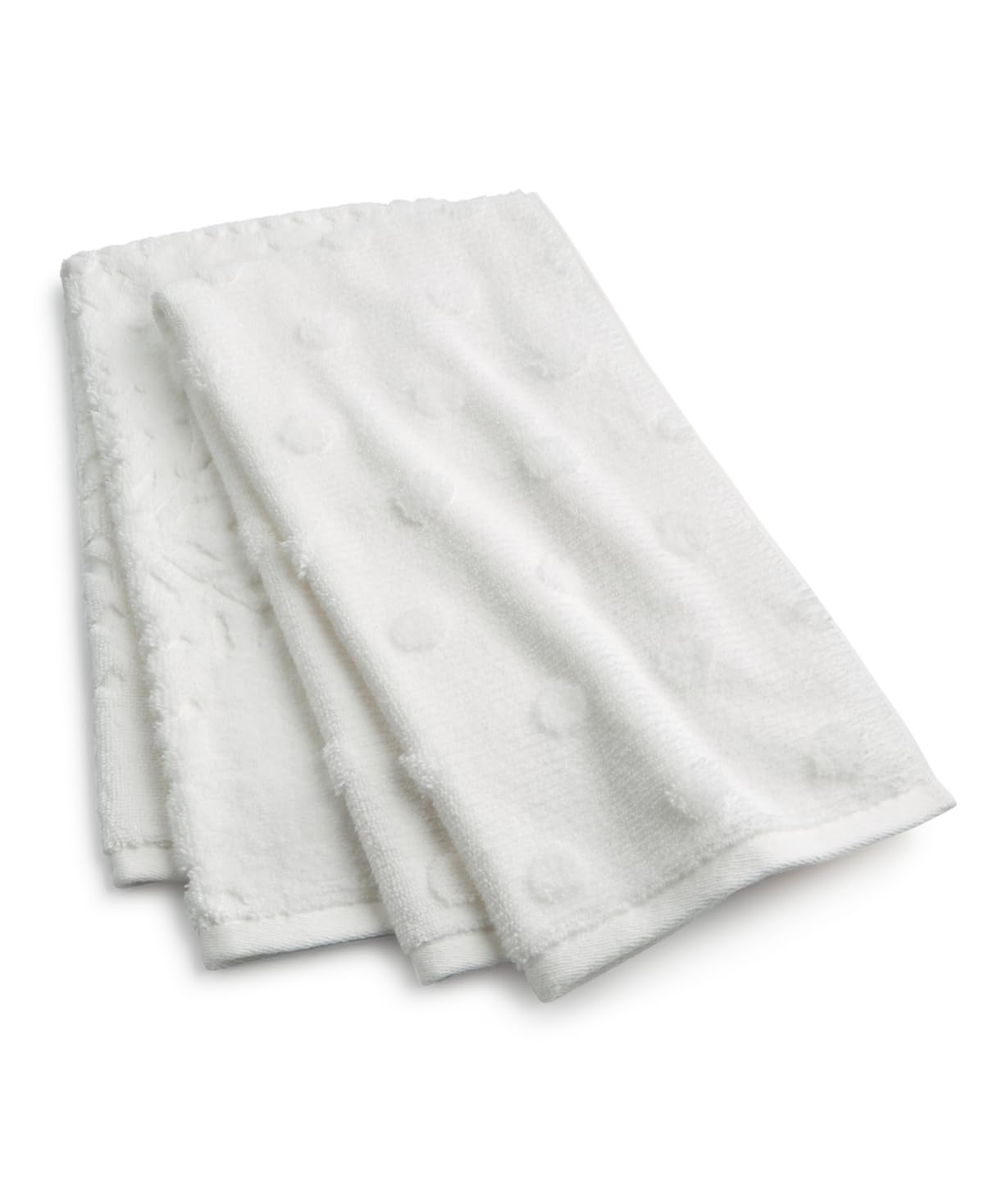 Photo 1 of Charter Club Holiday 2-Piece White Hand Towel Set