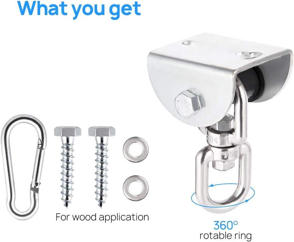 Eapele Heavy Bag Hangers Brackets for Wood Beam : Sports & Outdoors