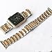 AWStech New 42mm Stainless Steel Replacement Smart Watch Band Wrist Strap Bracelet with Butterfly Buckle Clasp for Apple Watch All Models Rose Gold Silver