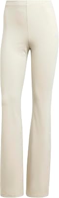 Donna Essentials Small Logo Flared Leggings Tights, Wonder Alumina/White, S
