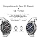 SHANGPULE Compatible for Gear S3 bands, Galaxy Watch 3 45mm Band Galaxy Watch 46mm Bands, 22mm Stainless Steel Metal Replacement Strap Bracelet (Silver + Gold)