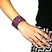 JewelrieShop Bling Bling Style Shiny Crystal Rhinestone on Korean Velvet Leather with Magnet Clasp Bracelet