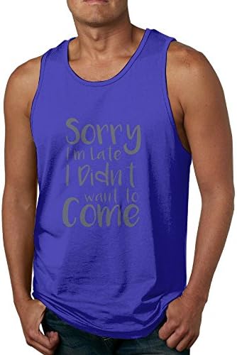 Coolership Men's Sorry I'm Late I Didn't Want to Come Lightweight T Shirts 3X