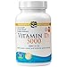 Nordic Naturals - Vitamin D3 5000, Healthy Bones, Mood, and Immune System Function, 120 Soft Gels (FFP)