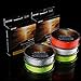 Goture Fishing Line Fly Line Dacron Backing 8 Strands Braided Low Stretch High Strength for Trout Bass Pike Saltwater Freshwater 20lb 30lb 109yd Orange White Green