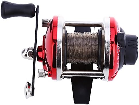 Tini Regner Trolling Reel with 0.2mm Fishing Line 50m,Drum Fishing Reels Right Hand
