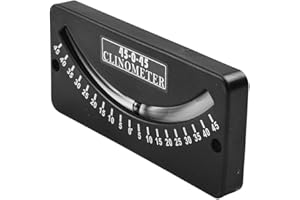 Digital Inclinometer for Avalanche Danger Assessment and Trail Slope Measurement – 25-0-25° / 45-0-45° / 10-0-10° Dual-Axis A