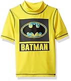 Warner Brothers Little Boys' Batman 2-Piece Swim Set, Yellow, 5/6