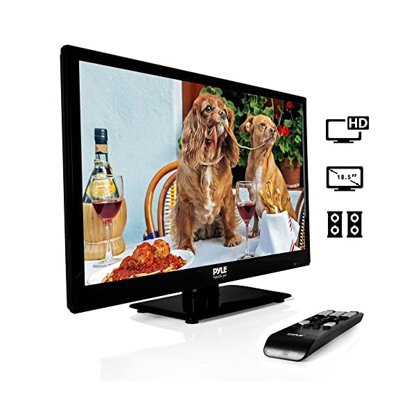 Pyle 18.5-Inch 1080p LED TV | Ultra HD TV | LED Hi Res Widescreen Monitor with HDMI Cable RCA Input | LED TV Monitor… - Imagen 3