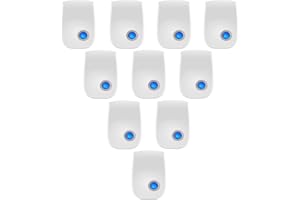 PESTMENTOR Ultrasonic Pest Insect Repellent and Rat Repellent Plug in for Indoor,360° Electronic Pest Control,Rodent Repellent for Spider Ant Cockroach,White,10 Piece