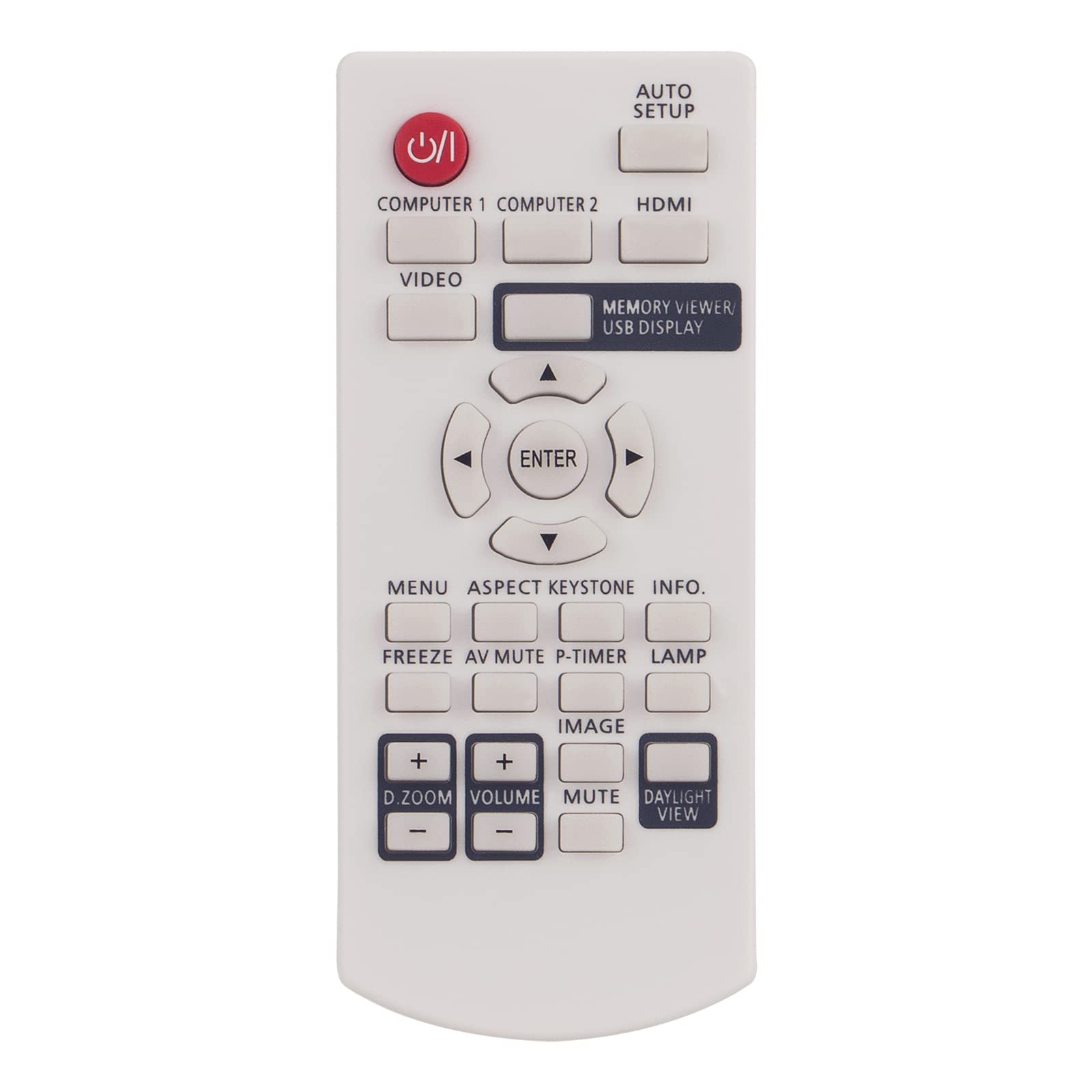 VINABTY N2QAYA000110 Replacement Remote Control fit for Panasonic PT-LB280U PT-LB280E PT-LB300U PT-LB303U PT-LB330U T-LB360U PT-LW280 PT-LW280E PT-LW280U PT-LW330 PT-LW330E PT-LW330U Projector