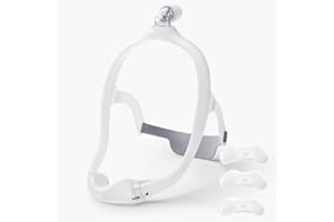 Gbbazu Nasal Frame Assembly for DreamWear, Upgrade Nasal Mask Frame with Headgear, Silicone Soft Perfect Sealing Nose Masks with Headgear, Frame, Tube, 3 Size Nasal Pillow and Absorbent Cloth