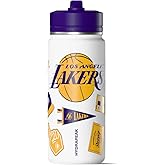 Hydrapeak x NBA Officially Licensed Los Angeles Lakers 20 oz Active Water Bottle with Chug Lid and Handle Reusable Stainless Steel Double Wall Insulated Sports Gift for Kids/Adults