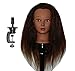 Ethnic Afro Coarse 100% Real Hair Mannequin Head Hairdresser Training Head Manikin Cosmetology Doll Head (HAZEL+C) primary