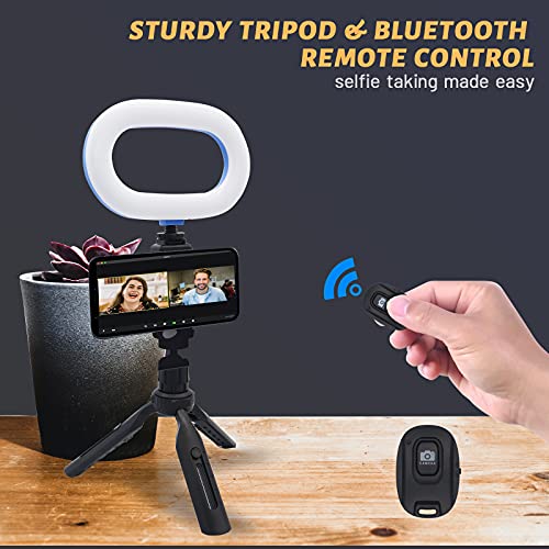 Video Conference Lighting, Ring Light for Computer Laptop Monitor