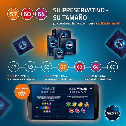 - Preservativos, pacote de amostras com 10 peças, 57, 60, 64 mm, 3 pacotes com 10 peças, tamanho adequado para qualquer pessoa