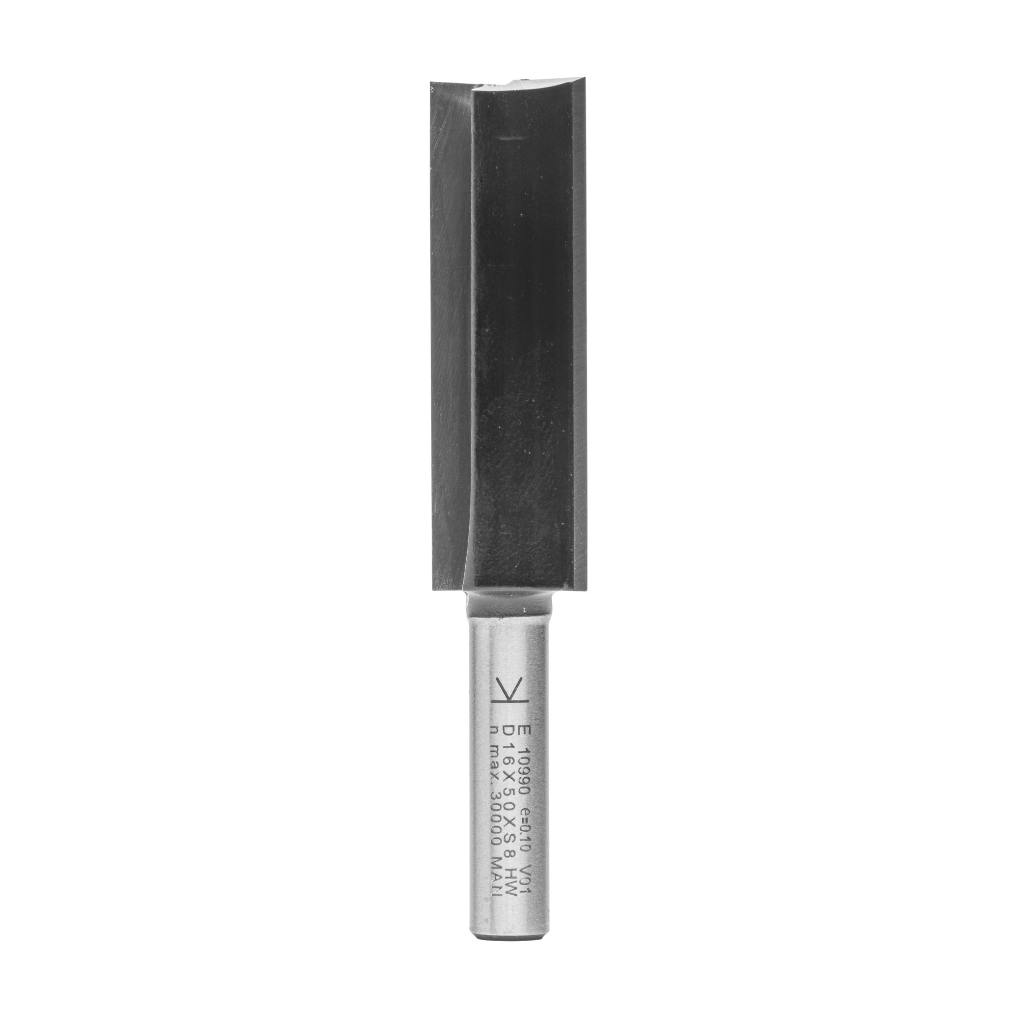ENT 10990 Straight Cutter TC, Shank (S) 8 mm, Diameter (D) 16 mm, NL 50 mm, SL 32 mm, GL 82 mm, with Tungsten Carbide TC, Centre Tip — image 1