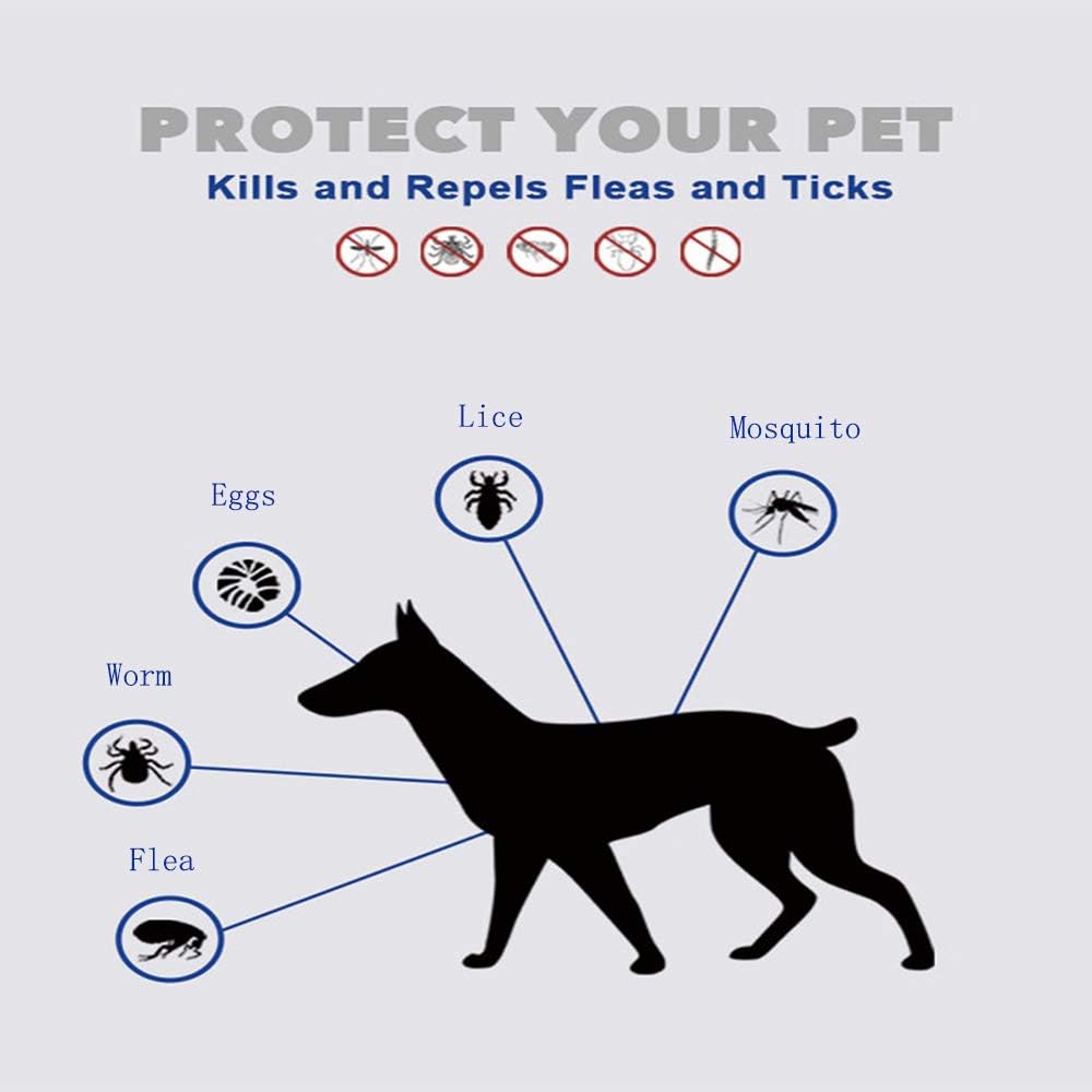 Amazon すべての猫や犬に適した撥供給昆虫忌避ダニの襟の天然虫除けペットの首輪昆虫ペットの猫と犬 Large Dogs Wo Nice ダニ ノミ取り首輪 通販