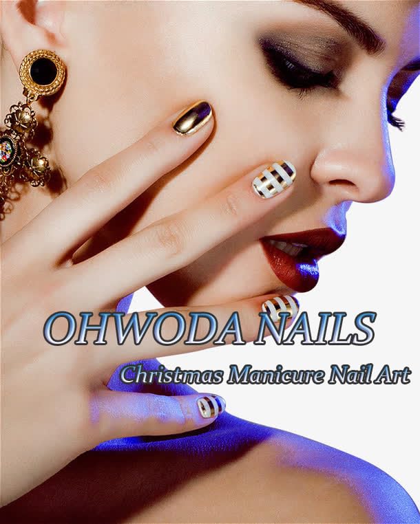 Short Square Christmas Press on Nails Christmas Tree Colored Ball Glue on Nails with Glitters Glossy Finish Green & Red Christmas Acrylic False Nails Cute Stick on Nails for Women Nail Art Decoration - Image 7