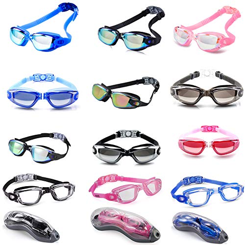 Faraone4w Lunettes de natation Hd imperméables anti-buée Hommes et Femmes Lunettes de natation, 36005TJDRZNG4L, 2