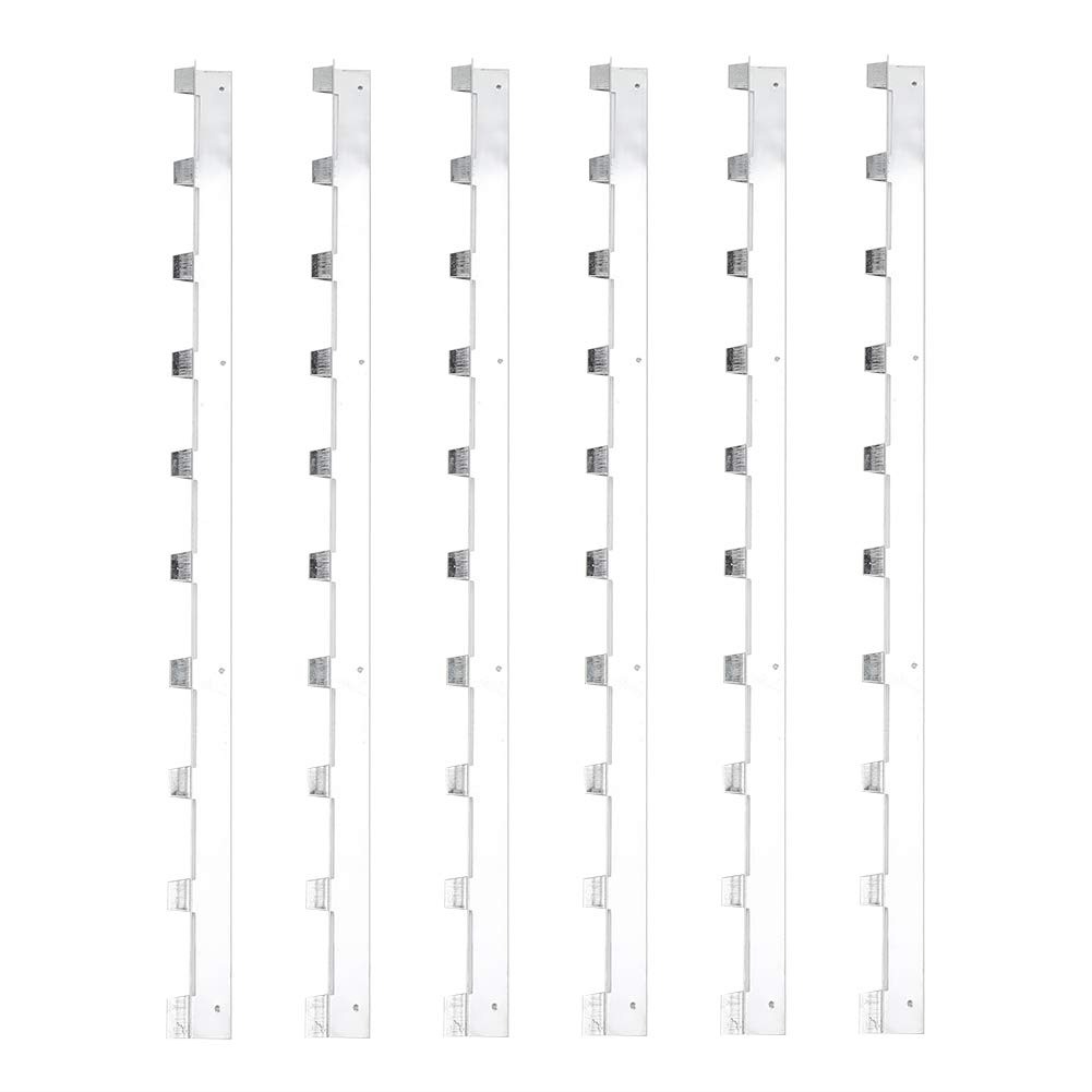 TOPINCN Beehive Frame Spacers 6Pcs/Set Durable Metal Strips Bee Hive Box Spacing Tool Beekeeper Beekeeping Tools Equipment