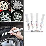 5 Pcs Car Moto Auto Permanent Tyre Tread Rubber Marker Paint Pen Waterproof New