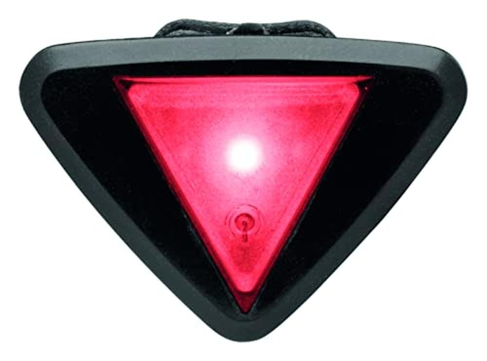 uvex Plug-in LED XB044 - Suitable for uvex Quatro Junior - Two Different Light Modes (Continuous or Flashing) - Black-Red - One Size