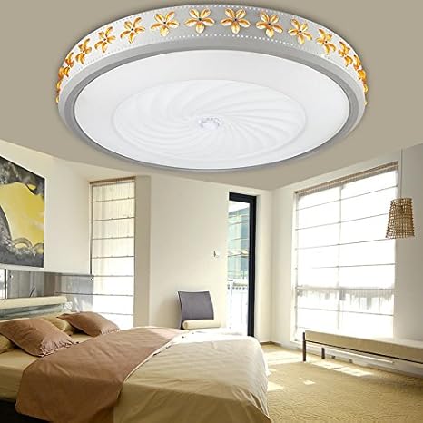 2 Continental Led Ceiling Light Purple Gold Flower Iron