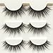 Wehous 12 Pairs 4 styles Multipack Luxurious 3D Natural Cross Thick Long False Black Eyelashes Eye Lashes Makeup
