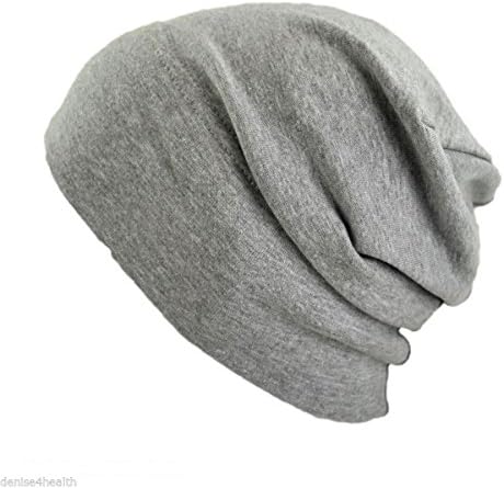 HC Gray, Gray Heather, Unisex Chemotherapy Hat Lightweight Chemo Cap Sleep Cap for Men Women Cancer Patients