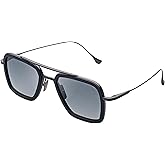 Dita 7806-N-BLK-BLK-52 - FLIGHT.006 Sunglasses Black Iron - Matte Black w/ Black to Clear Gradient Polarized 52mm