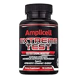 Amplicell Extreme Test | Testosterone Booster | New 2019 Formula | Naturally Boost Metabolism, Endurance and Strength | Supports Healthy Weight Loss | Natural Mood Enhancer | Contains EstroX 90 Count