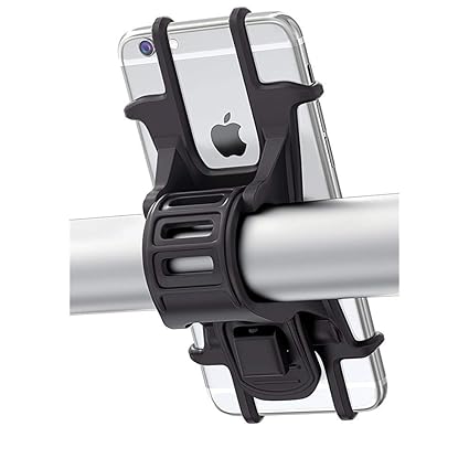 Handyhalterung Fahrrad, Bovon Silikon Verstellbarer Fahrradhalterung für Smartphones mit der Bildschirmgröße von 4.5-6.0 Zoll