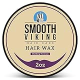 Hair Wax for Men – Hair Styling Formula for Modern Styling – Workable & Pliable Product for Added Texture & Shine – Works on All Hair Types, Styles & Lengths – 2 OZ – Smooth Viking