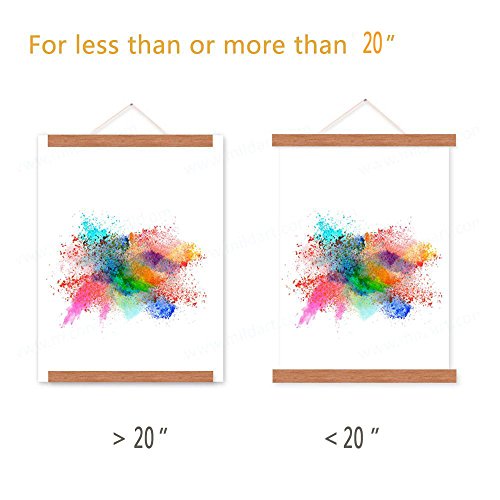 image for Benjia 20x30 Poster Frame, Magnetic Light Wood Frame Hanger for Photo 