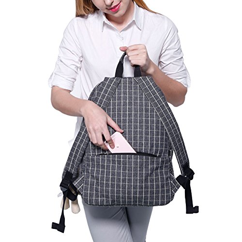 Leke Diaper Backpack with Changing Pad and Stroller Clip for Mom and